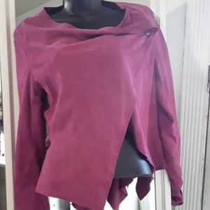 Suede jacket wrap